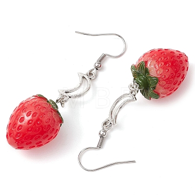 Resin Dangle Earrings EJEW-JE05903-01-1