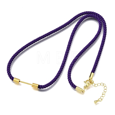 3MM Round Nylon Milan Cord Necklaces Making NJEW-H091-01G-23-1