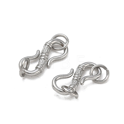 SHEGRACE 304 Stainless Steel S-Hook Clasps SA-CBAF1D5-23P-1