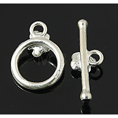 Sterling Silver Toggle Clasps X-STER-A008-55-1