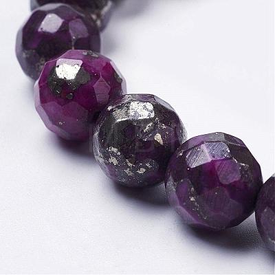 Natural Pyrite Beads Strands G-K181-K03-1