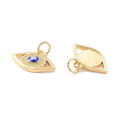 Rack Plating Brass Enamel Pendants KK-D073-28G-02-1