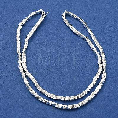 Electroplated Synthetic Non-Magnetic Synthetic Hematite Beads Strands G-I360-I01-04-1