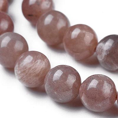 Natural Sunstone Beads Strands G-E543-01-1
