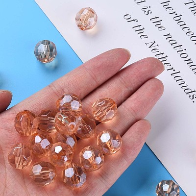 Transparent Acrylic Beads MACR-S373-101-P10-1