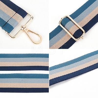 Stripe Pattern Cotton Fabric Bag Straps FIND-WH0001-56A-1