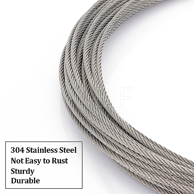 304 Stainless Steel Wire & Wire Guardian and Protectors DIY-UN0006-13-1