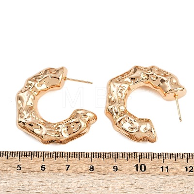 Brass Stud Earrings EJEW-H168-01G-1