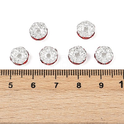 Brass Grade A Rhinestone Spacer Beads RSB030NF-08-1