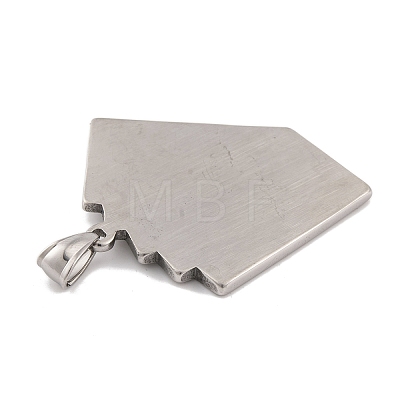 304 Stainless Steel Pendants STAS-K283-22P-01-1