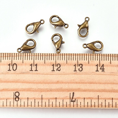Zinc Alloy Lobster Claw Clasps X-E103-M-1