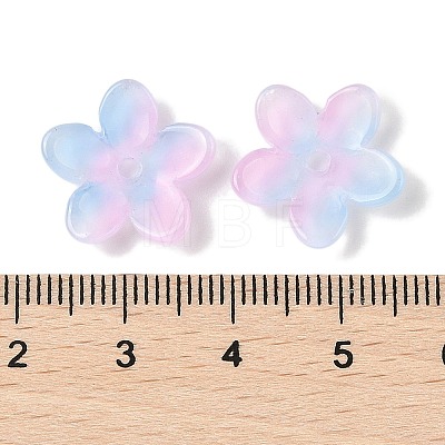 Transparent Spray Paint Glass Beads GLAA-Z011-07L-1