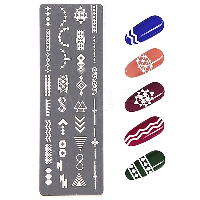 Stainless Steel Nail Art Stamping Plates MRMJ-Q044-001C-1