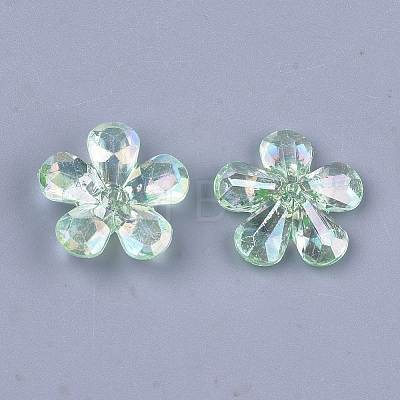 Transparent Acrylic Bead Caps LS-TACR-T007-05C-1