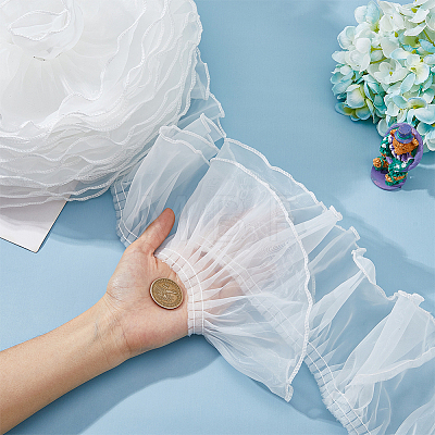 6M Organza Lace Trim Fabric SENE-HY0001-01A-1
