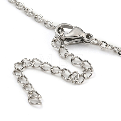 304 Stainless Steel Cable Chains Necklace Makings AJEW-P119-04B-P-1