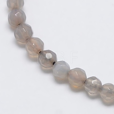 Natural Agate Round Beads Strand X-G-L084-4mm-08-1