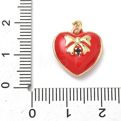 Brass Micro Pave Cubic Zirconia Charms KK-C156-20G-1