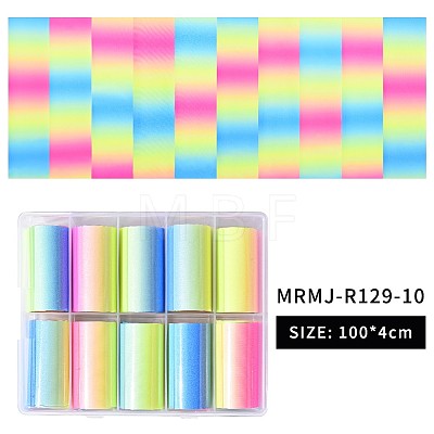 Fluorescent Nail Art Transfer Stickers MRMJ-R129-10-1