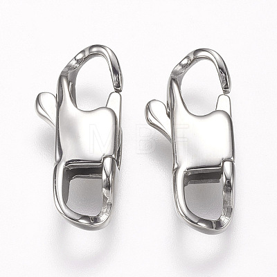 Tarnish Resistant 304 Stainless Steel Lobster Claw Clasps LS-STAS-I082-13P-05-1