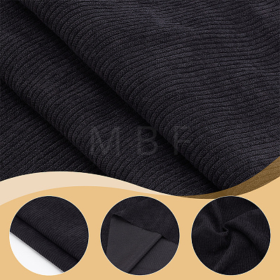 Corduroy Kintted Rib Fabric DIY-WH0491-68C-1