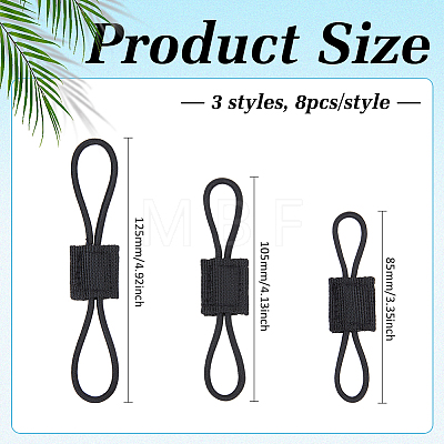 24Pcs 3 Styles Nylon with Rubber Tactical Gear Holder Clip FIND-FG0005-61C-1