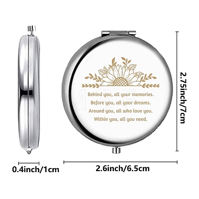 1Pc Stainless Steel Customization Mirror DIY-CN0002-16A-1