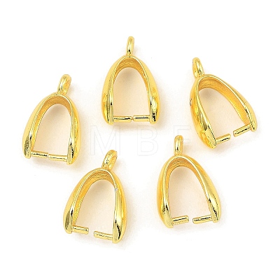 Rack Plating Brass Ice Pick Pinch Bails KK-Z030-05E-G-1