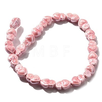 Handmade Porcelain Beads Strands PORC-I028-01I-1