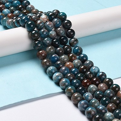 Natural Apatite Beads Strands G-H287-01A-1