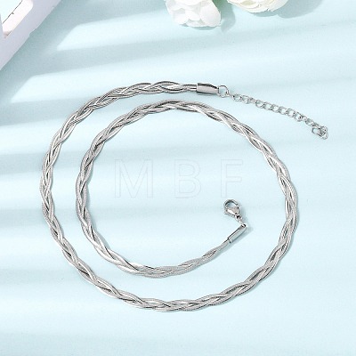 Unisex 304 Stainless Steel Necklaces NJEW-K305-12C-P-1