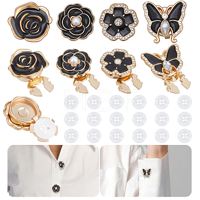 Alloy Enamel Cufflinks BUTT-NB0002-22A-1