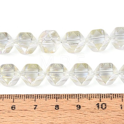Electroplate Glass Beads Strands EGLA-T021-21D-1