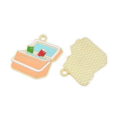 Alloy Enamel Pendants AL-CBA6AEB-01G-02-1