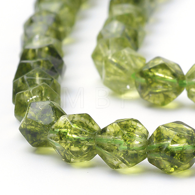 Synthetic Peridot Beads Strands G-S149-35-10mm-1