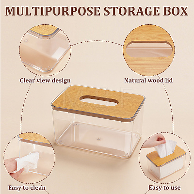 4Pcs Acrylic Tissue Boxes AJEW-WA0003-72-1