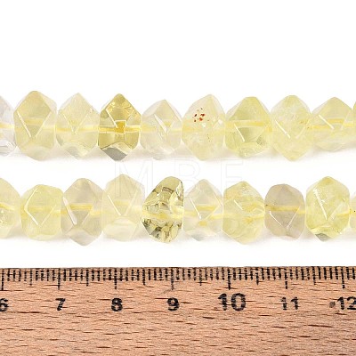 Natural Lemon Quartz(Heated) Beads Strands G-N327-05-25-1