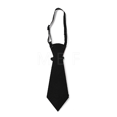 Chistmas Theme Non-woven Fabrics Necktie AJEW-L092-A01-1