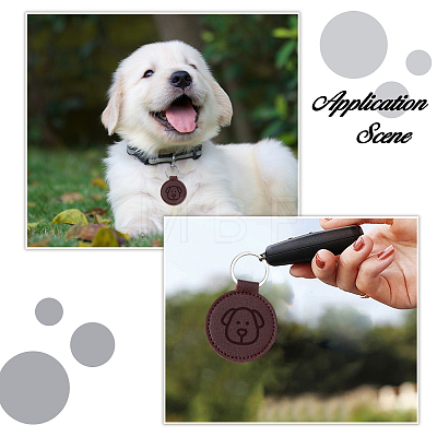 16Pcs PU Imitation Leather Keychains KEYC-DC0001-46-1