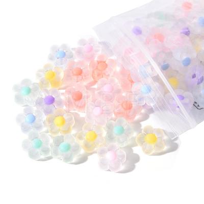 60pcs 6 Colors Transparent Acrylic Beads TACR-CC0001-01-1