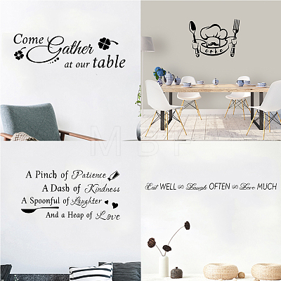 PVC Quotes Wall Sticker DIY-WH0200-071-1