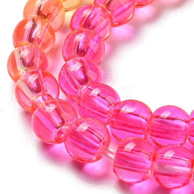 Dyed & Heated Synthetic Quartz Beads Strands G-P502-01A-05-1