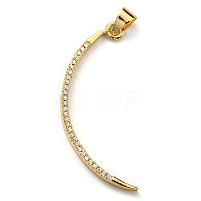 Brass with Cubic Zirconia Pendants KK-K341-32G-1