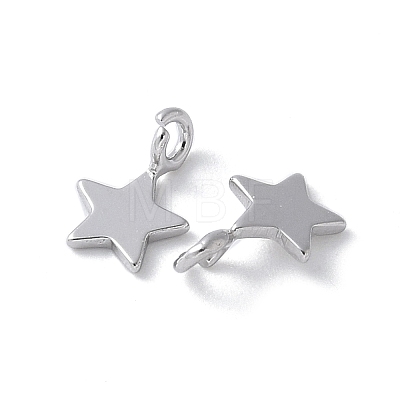 925 Sterling Silver Star Charms STER-M099-04P-1