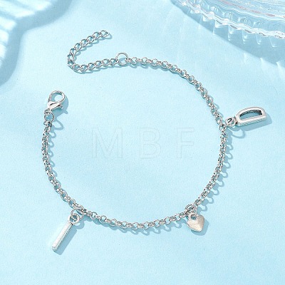Alloy Charms Bracelets BJEW-JB12906-1