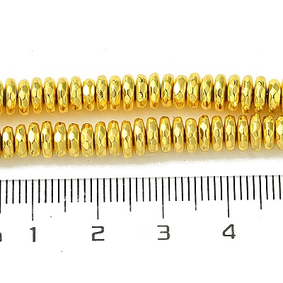 Electroplated Synthetic Non-Magnetic Hematite Beads Strands G-H020-E01-02-1