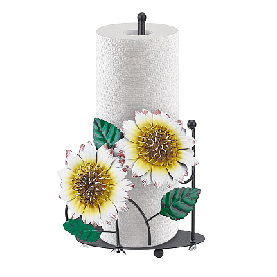Iron Desktop Tissue Storage Holder AJEW-WH0709-274-1