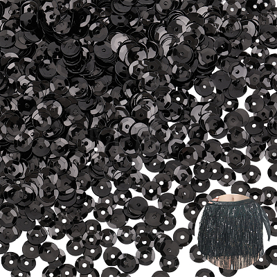 6000Pcs Plastic Paillette Beads PVC-PA0001-01D-1