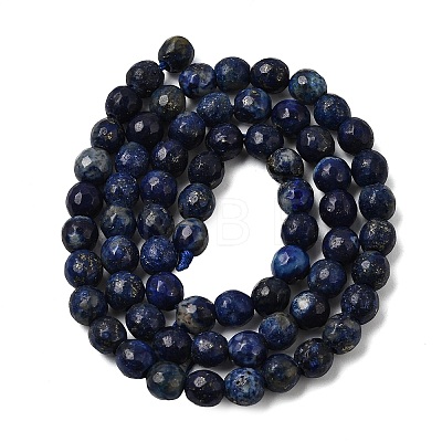 Natural Dyed Lapis Lazuli Beads Strands LS-G-G059-6mm-1