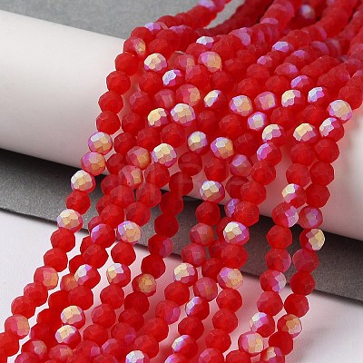 Imitation Jade Glass Beads Strands EGLA-A034-T3mm-MB01-1